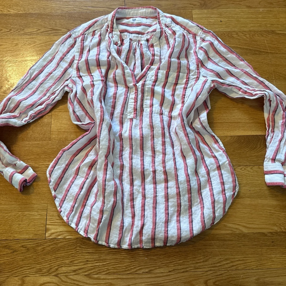 Striped Long Sleeve Blouse